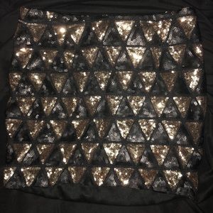 Sparkle party pencil mini skirt
